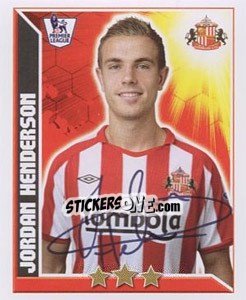 Sticker Jordan Henderson - Premier League Inglese 2010-2011 n. 329 - Topps