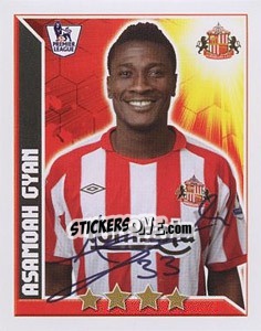 Sticker Asamoah Gyan - Premier League Inglese 2010-2011 n. 331 - Topps
