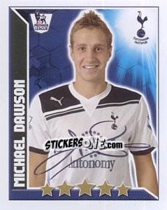Sticker Michael Dawson - Premier League Inglese 2010-2011 n. 341 - Topps