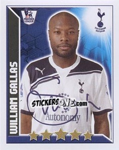 Sticker William Gallas - Premier League Inglese 2010-2011 n. 342 - Topps