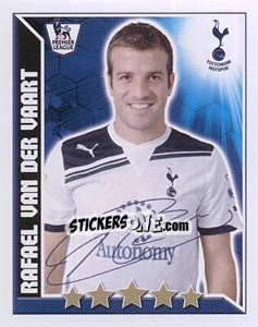 Sticker Rafael van der Vaart - Premier League Inglese 2010-2011 n. 347 - Topps