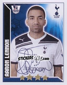 Figurina Aaron Lennon - Premier League Inglese 2010-2011 - Topps