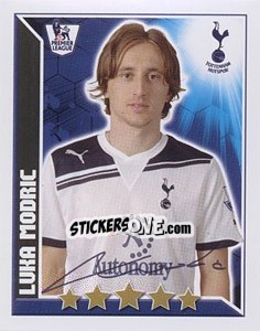 Sticker Luka Modric - Premier League Inglese 2010-2011 n. 349 - Topps