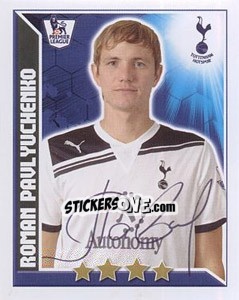 Sticker Roman Pavlyuchenko - Premier League Inglese 2010-2011 n. 350 - Topps