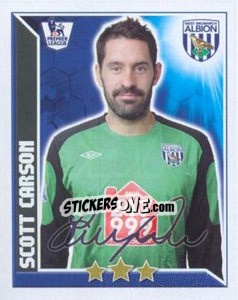 Sticker Scott Carson - Premier League Inglese 2010-2011 n. 357 - Topps