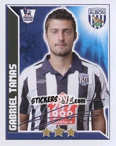 Figurina Gabriel Tamas - Premier League Inglese 2010-2011 - Topps