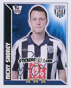 Figurina Nicky Shorey - Premier League Inglese 2010-2011 - Topps