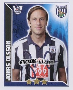 Sticker Jonas Olsson - Premier League Inglese 2010-2011 n. 362 - Topps