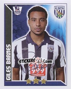 Sticker Giles Barnes - Premier League Inglese 2010-2011 n. 364 - Topps