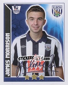 Sticker James Morrison - Premier League Inglese 2010-2011 n. 365 - Topps