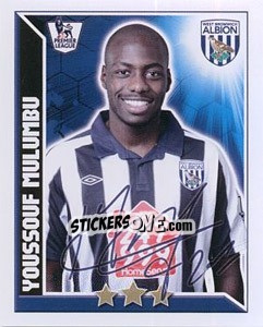 Sticker Youssouf Mulumbu - Premier League Inglese 2010-2011 n. 369 - Topps