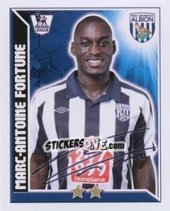 Sticker Marc-Antoine Fortune - Premier League Inglese 2010-2011 n. 370 - Topps