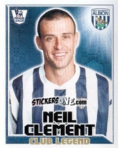 Sticker Neil Clement - Club Legend - Premier League Inglese 2010-2011 - Topps