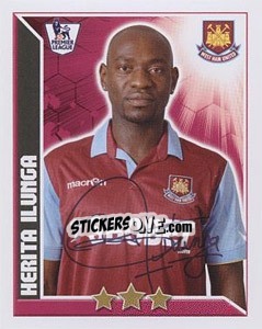 Figurina Herita Ilunga - Premier League Inglese 2010-2011 n. 377 - Topps