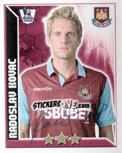 Sticker Radoslav Kovac - Premier League Inglese 2010-2011 n. 382 - Topps