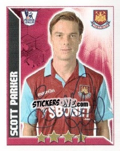 Sticker Scott Parker - Premier League Inglese 2010-2011 n. 385 - Topps
