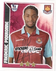 Cromo Frederic Piquionne - Premier League Inglese 2010-2011 - Topps