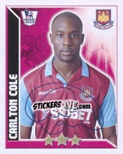 Sticker Carlton Cole - Premier League Inglese 2010-2011 n. 390 - Topps