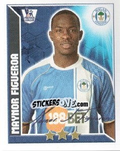 Sticker Maynor Figueroa - Premier League Inglese 2010-2011 n. 398 - Topps