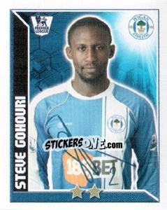 Sticker Steve Gohouri - Premier League Inglese 2010-2011 n. 399 - Topps
