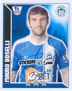 Sticker Mauro Boselli - Premier League Inglese 2010-2011 n. 408 - Topps