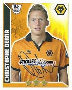 Sticker Christophe Berra - Premier League Inglese 2010-2011 - Topps