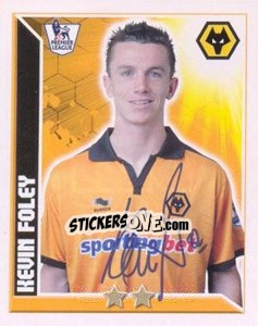 Sticker Kevin Foley - Premier League Inglese 2010-2011 n. 420 - Topps