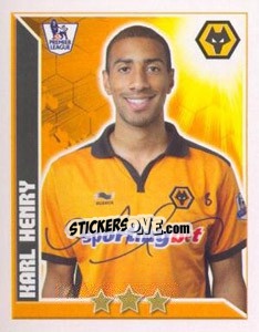 Sticker Karl Henry - Premier League Inglese 2010-2011 n. 423 - Topps