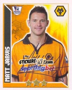 Sticker Matt Jarvis - Premier League Inglese 2010-2011 n. 424 - Topps