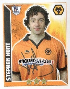 Sticker Stephen Hunt - Premier League Inglese 2010-2011 n. 425 - Topps