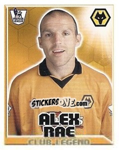 Figurina Alex Rae - Club Legend - Premier League Inglese 2010-2011 - Topps