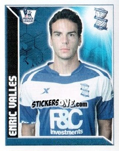Figurina Enric Valles - Premier League Inglese 2010-2011 - Topps