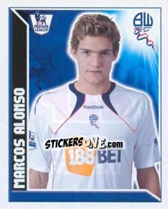 Sticker Marcos Alonso - Premier League Inglese 2010-2011 - Topps