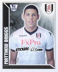Sticker Matthew Briggs - Premier League Inglese 2010-2011 n. 438 - Topps