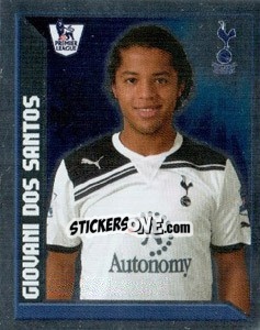 Sticker Giovani dos Santos - Premier League Inglese 2010-2011 n. 445 - Topps