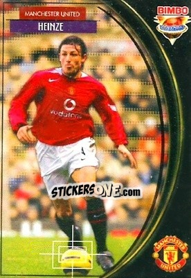 Sticker Gabriel Heinze - Equipos Europeos 2004-2005 n. 39 - Bimbo