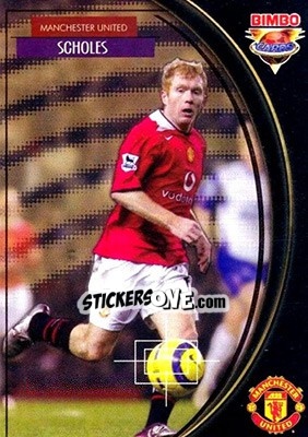 Sticker Paul Scholes - Equipos Europeos 2004-2005 n. 44 - Bimbo