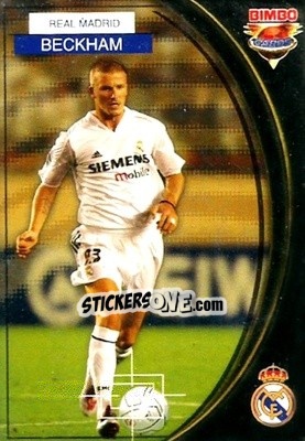 Sticker David Beckham - Equipos Europeos 2004-2005 - Bimbo