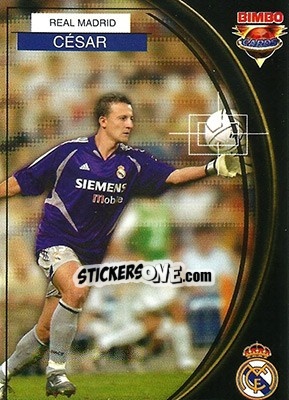 Sticker Cesar - Equipos Europeos 2004-2005 - Bimbo