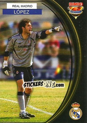 Sticker Diego Lopez - Equipos Europeos 2004-2005 - Bimbo