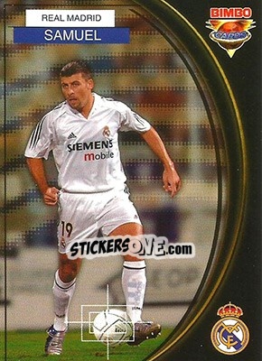 Cromo Walter Samuel - Equipos Europeos 2004-2005 - Bimbo