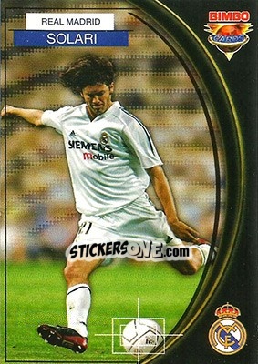 Cromo Santiago Solari - Equipos Europeos 2004-2005 - Bimbo