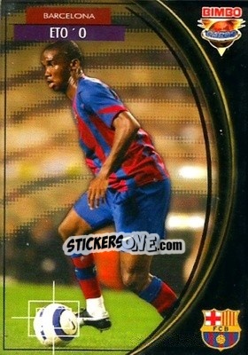 Sticker Samuel Eto'o - Equipos Europeos 2004-2005 n. 3 - Bimbo