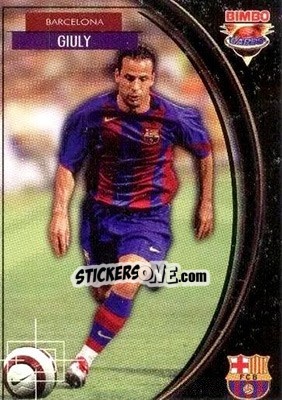 Cromo Ludovic Giuly - Equipos Europeos 2004-2005 - Bimbo