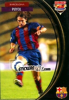 Sticker Carles Puyol - Equipos Europeos 2004-2005 n. 8 - Bimbo