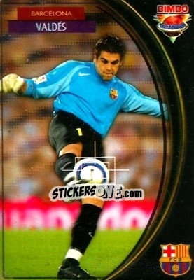 Figurina Victor Valdes - Equipos Europeos 2004-2005 n. 10 - Bimbo