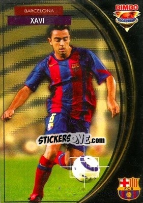 Sticker Xavi - Equipos Europeos 2004-2005 n. 12 - Bimbo