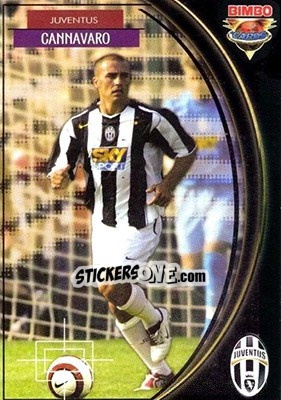 Cromo Fabio Cannavaro - Equipos Europeos 2004-2005 - Bimbo