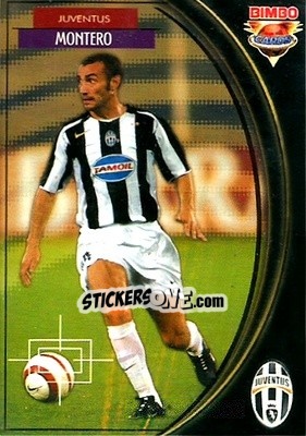 Sticker Paolo Montero - Equipos Europeos 2004-2005 - Bimbo