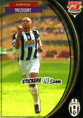 Cromo David Trezeguet - Equipos Europeos 2004-2005 - Bimbo